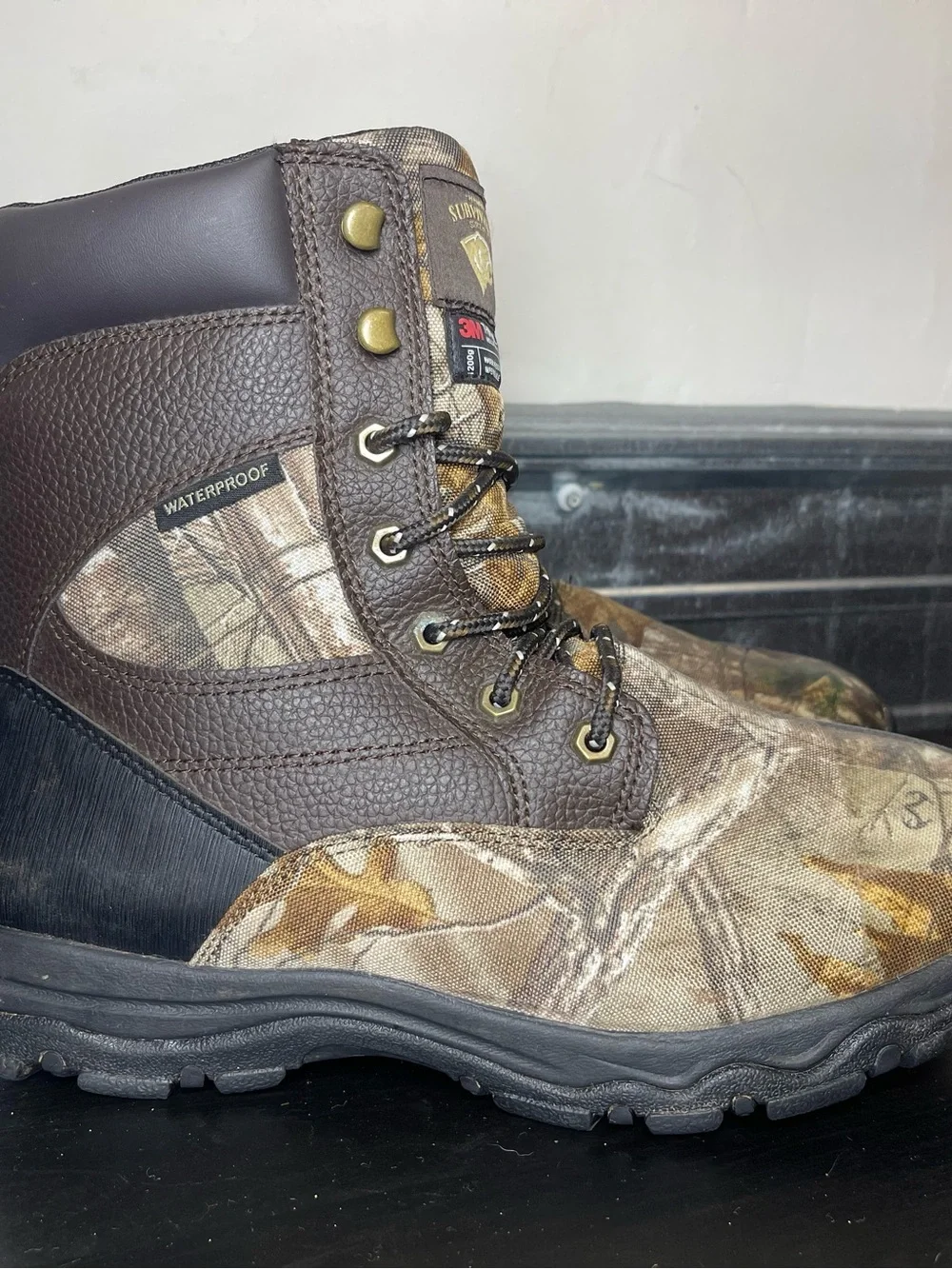 Herman Survivors Mens Size 9 Camo Hunting Boots 3M Thinsulate Waterproof